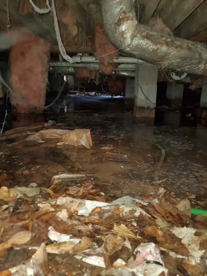 Crawl space flood assessment for Commercial Water Damage Restoration in Leisure City